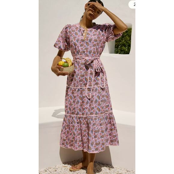 Roller Rabbit Pasque Valonia Midi Dress size XS